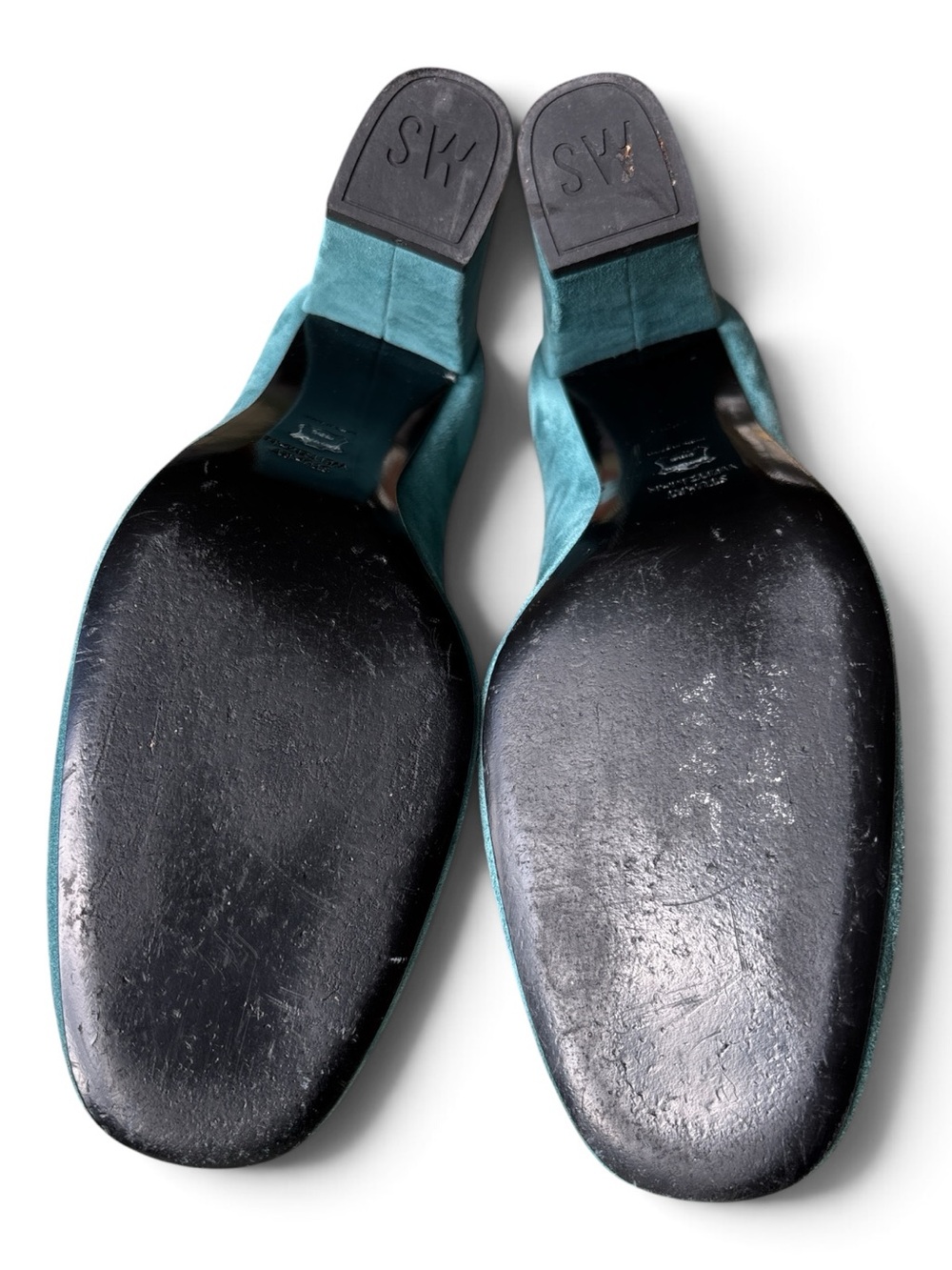 Stuart Weitzman Marymid Blue Block Heel Pumps, Women’s Size 10 M - Picture 7 of 10